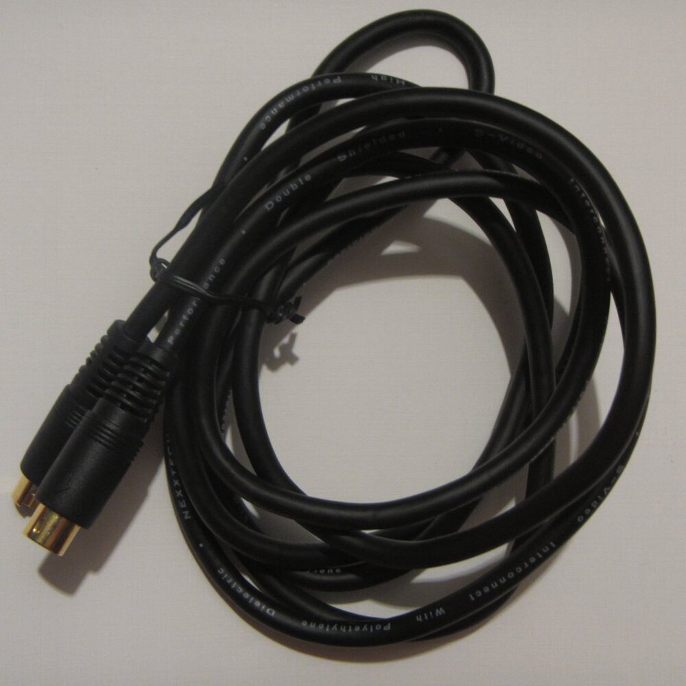 Lot 17 (6ft) Nexxtech High Performance Double Shielded S-Video Gold-Plated Cable